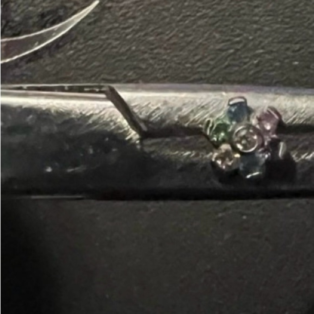 Anatometal multi color flower end